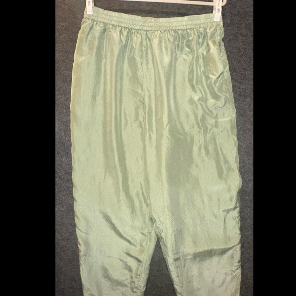 100% silk pants elastic waist band 1X Jessica Young - Picture 2 of 7